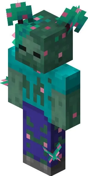 Foggy zombie in Minecraft
