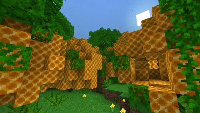 Giant beehives in Minecraft