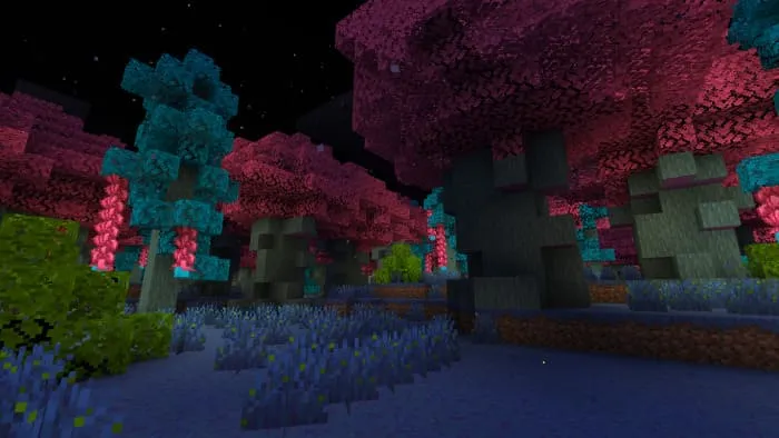 Trees in the Aurora biome