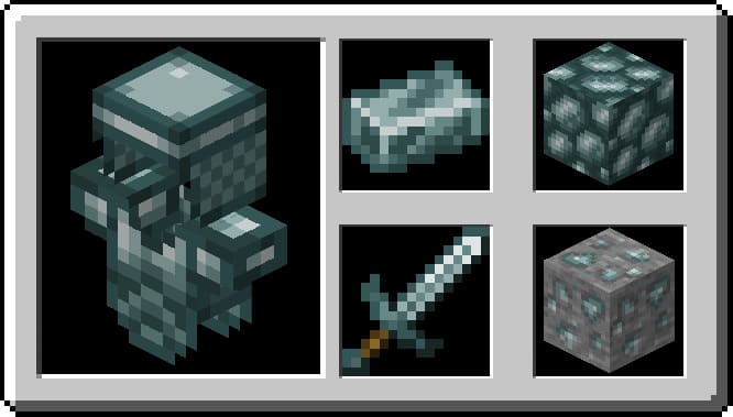 Armor and weapons from Argent in Minecraft