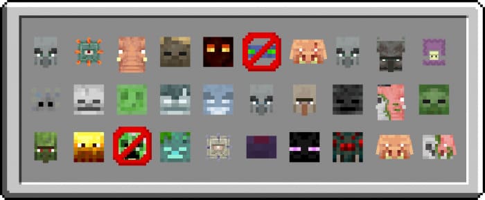 List of hostile mobs