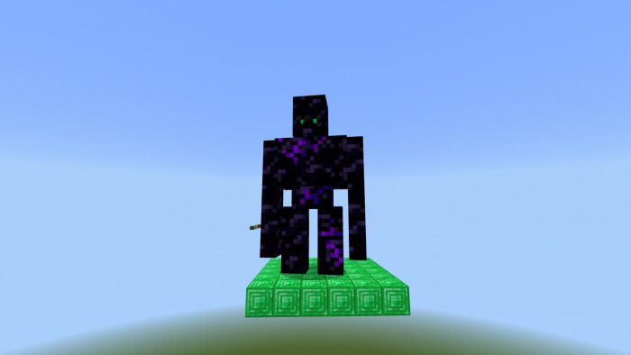 Obsidian golem in Minecraft
