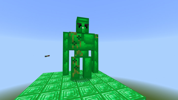 Emerald golem in Minecraft