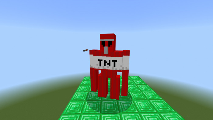 Dynamite golem in Minecraft