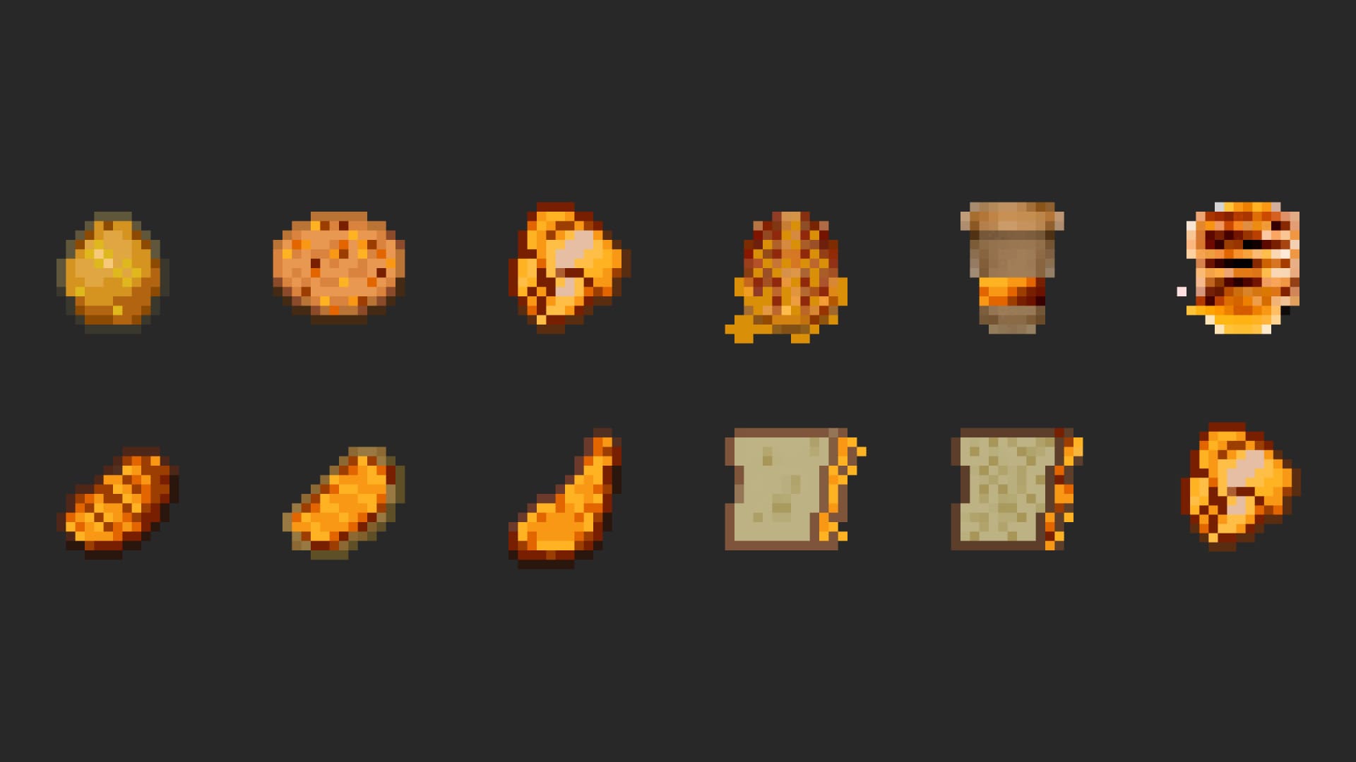 minecraft food icons