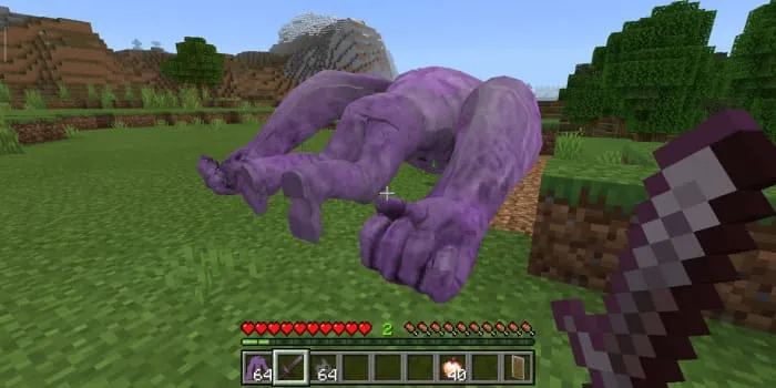 Teletubby Tinky mutant destroyed