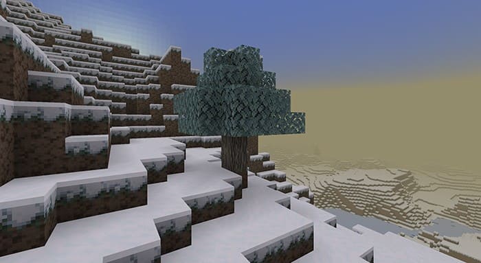 Ash tree in Minecraft