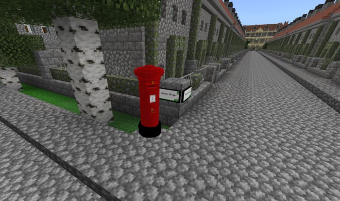 English boxes in Minecraft