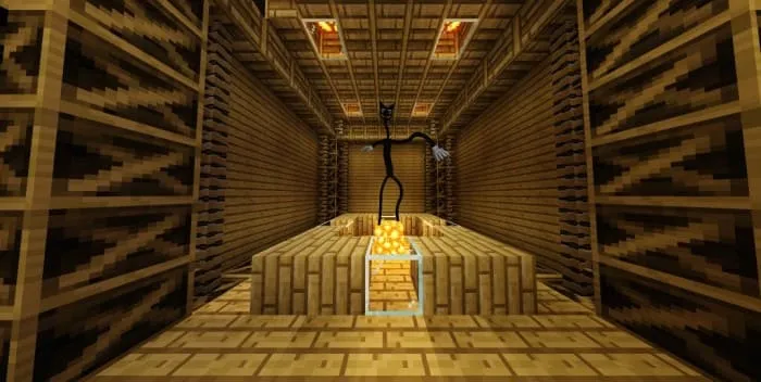 Cartoon cat on horror map