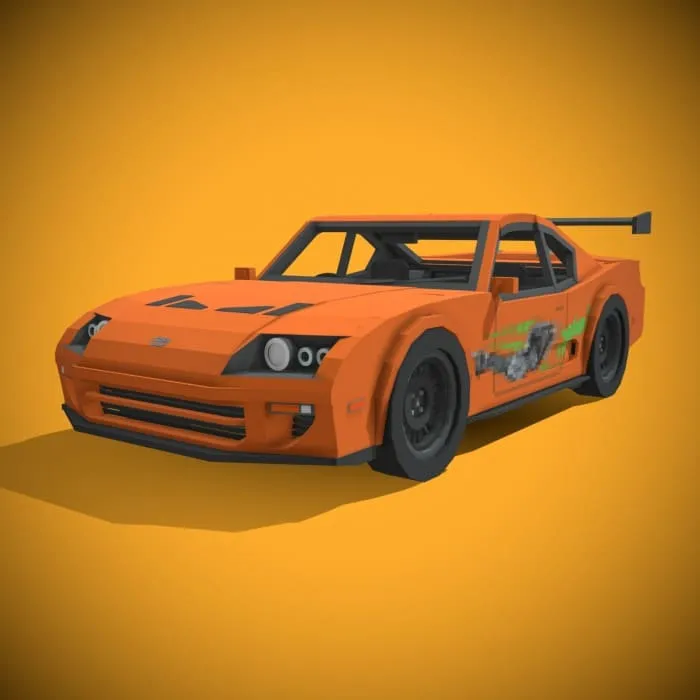 Toyota coloring in the style of Paul Walker