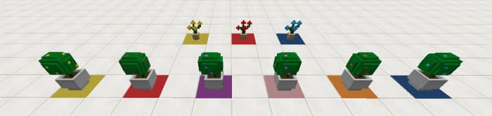 Pots in Minecraft with a mod