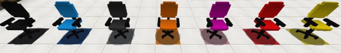 Office chairs in Minecraft