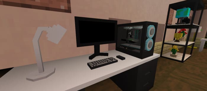 Workplace with computer