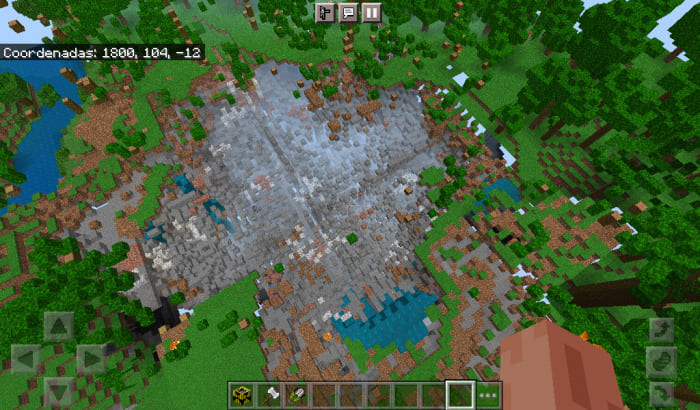 Nuclear explosion in Minecraft