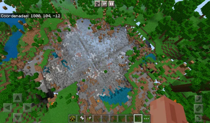 Nuclear explosion in Minecraft