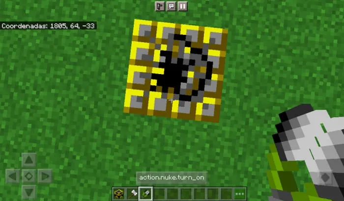 Type of nuclear bomb in Minecraft