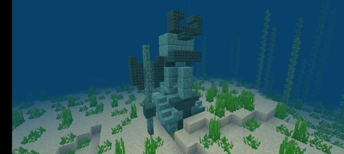 Статуя жителя в океане