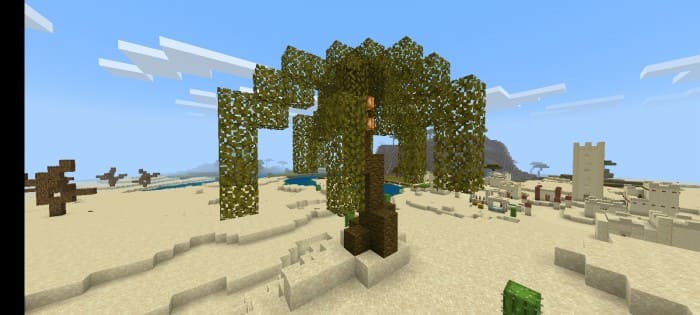 Пальмовое дерево в Minecraft