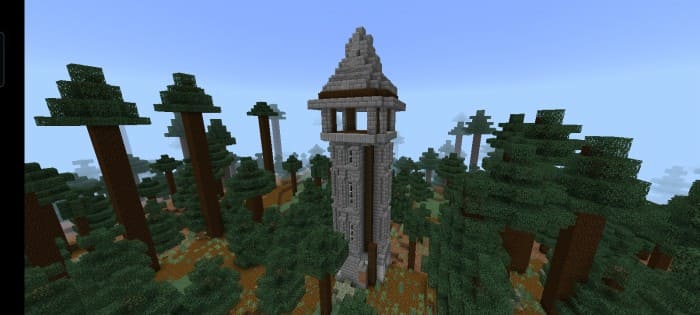 Башня в мире Майнкрафт