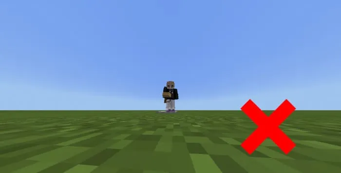 Player is not allowed to walk on the carpet