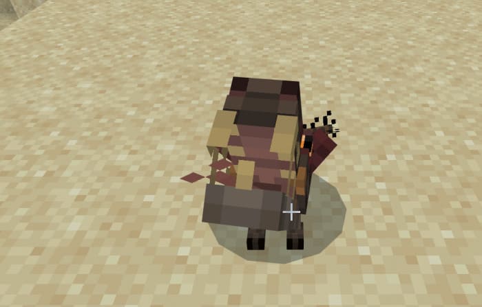 A baby chupacabra looks at the player