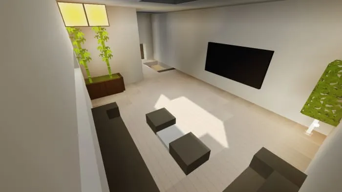 Living room with TV