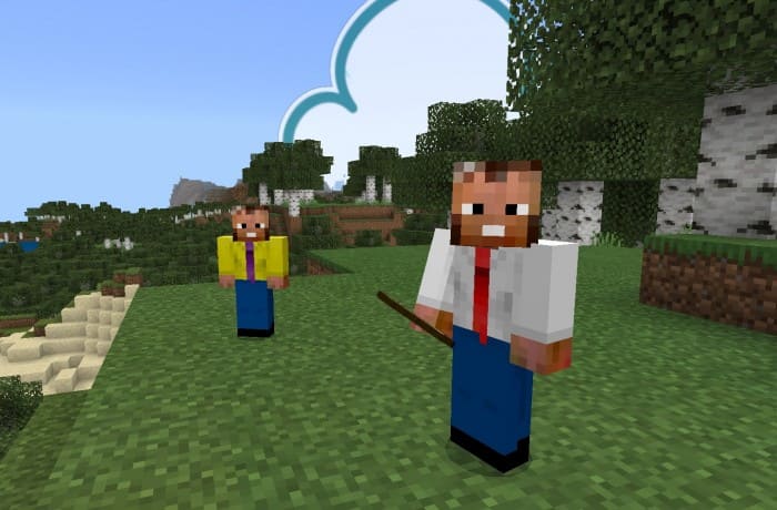 Car salesman in Minecraft