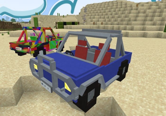 Off-road vehicle in Minecraft