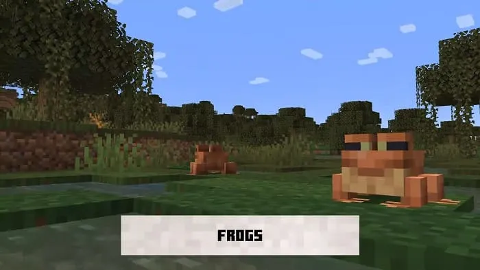 Frogs in Minecraft