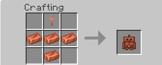 Crafting a copper golem