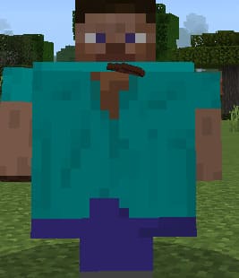 Fat player in Minecraft