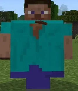 Fat player in Minecraft