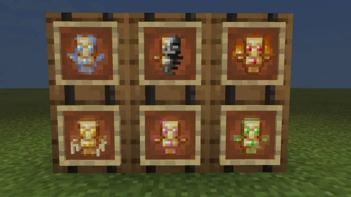 Elemental totems in Minecraft