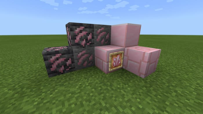 Вид розовой кварцевой руды