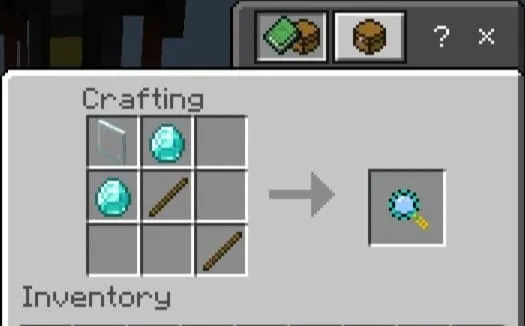 Crafting of the diamond ore detector