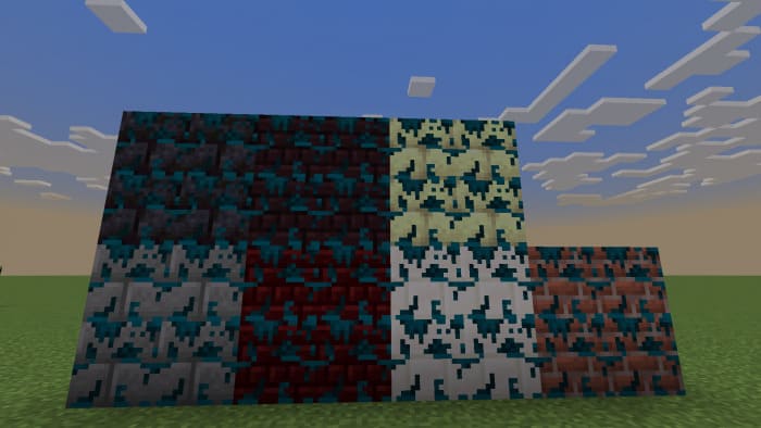 Mossy Sculk blocks in Minecraft