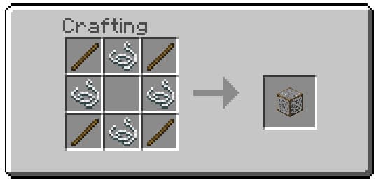 Crafting an empty block