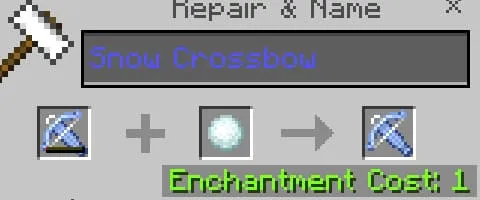 Snow crossbow repair