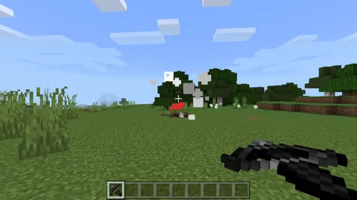 Viser's projectile hit the target