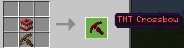 Crafting a dynamite crossbow