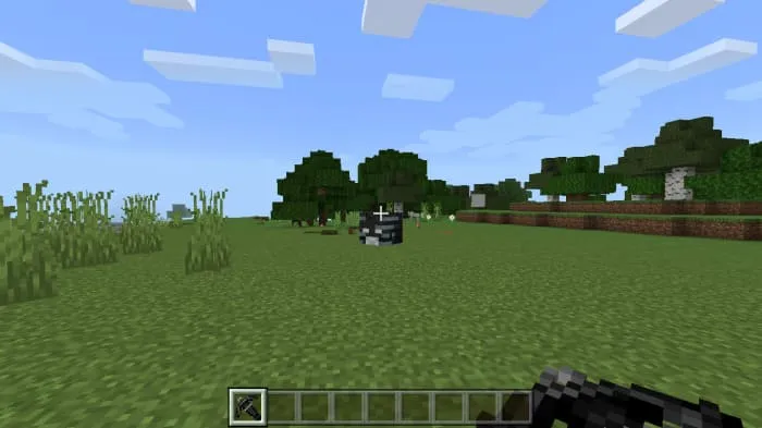 Viser's projectile is flying