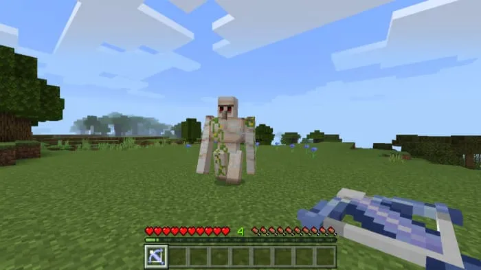 Snow Crossbow and Iron Golem