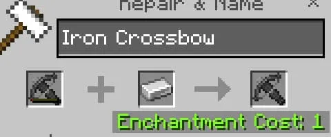 Iron crossbow repair