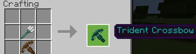 Crafting a Trident crossbow