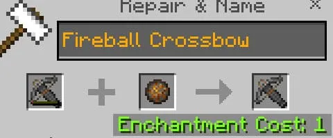 Fire crossbow repair