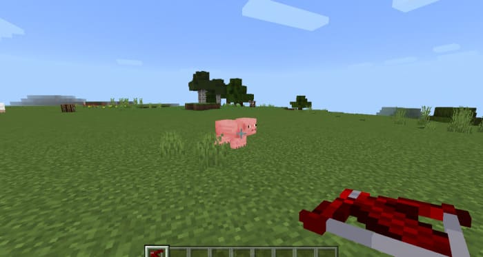 Crossbow and pig