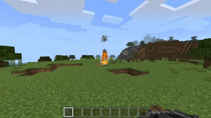 A fireball flies into a sheep