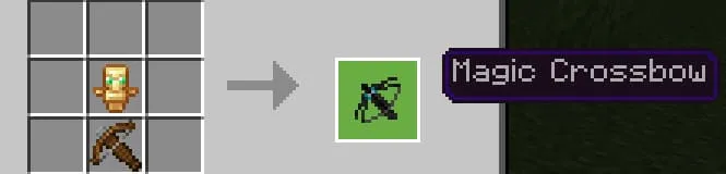 Crafting a crossbow from a totem