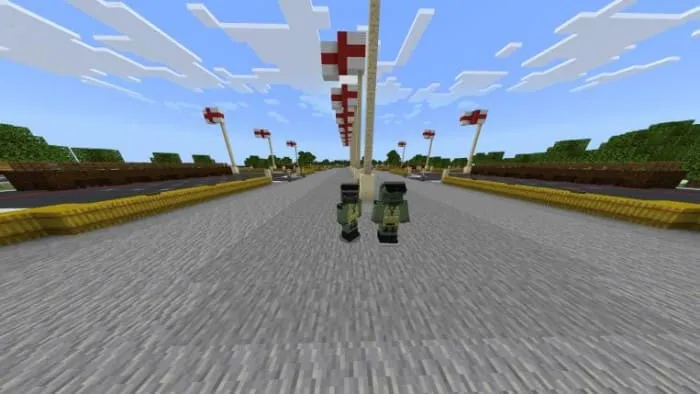 Equipment of pilot's suit on player