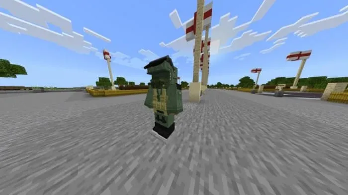 Equipment of pilot's in Minecraft